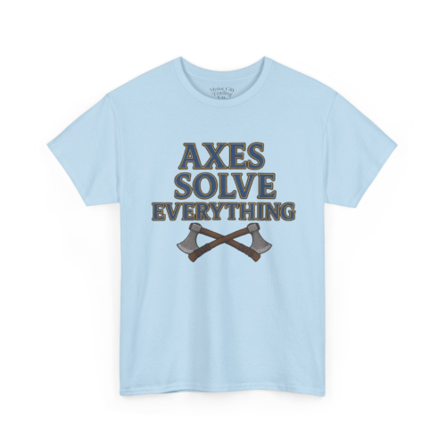 17174994634501167272_2048-1.jpeg Axes Solve Everything T-Shirt