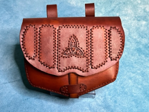 triskel Hand-Stitched Triskelion Belt Bag